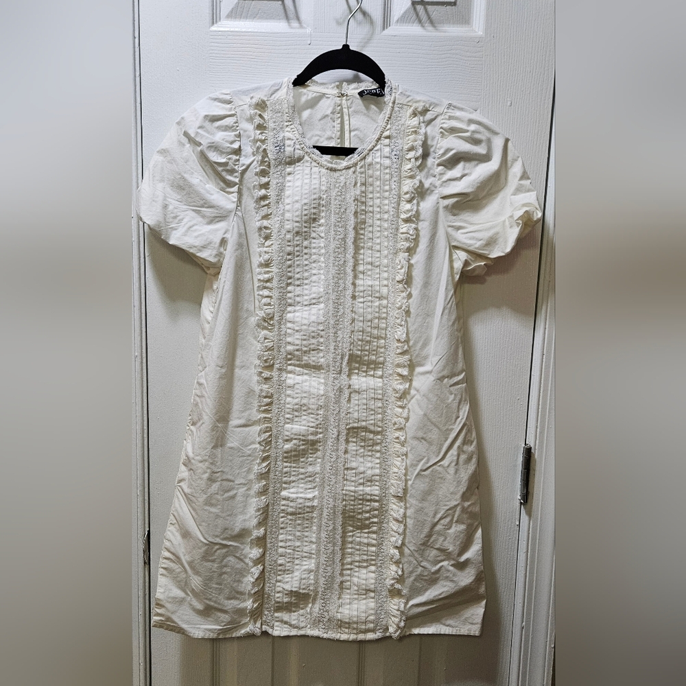 JCrew Lace Pintuck Dress